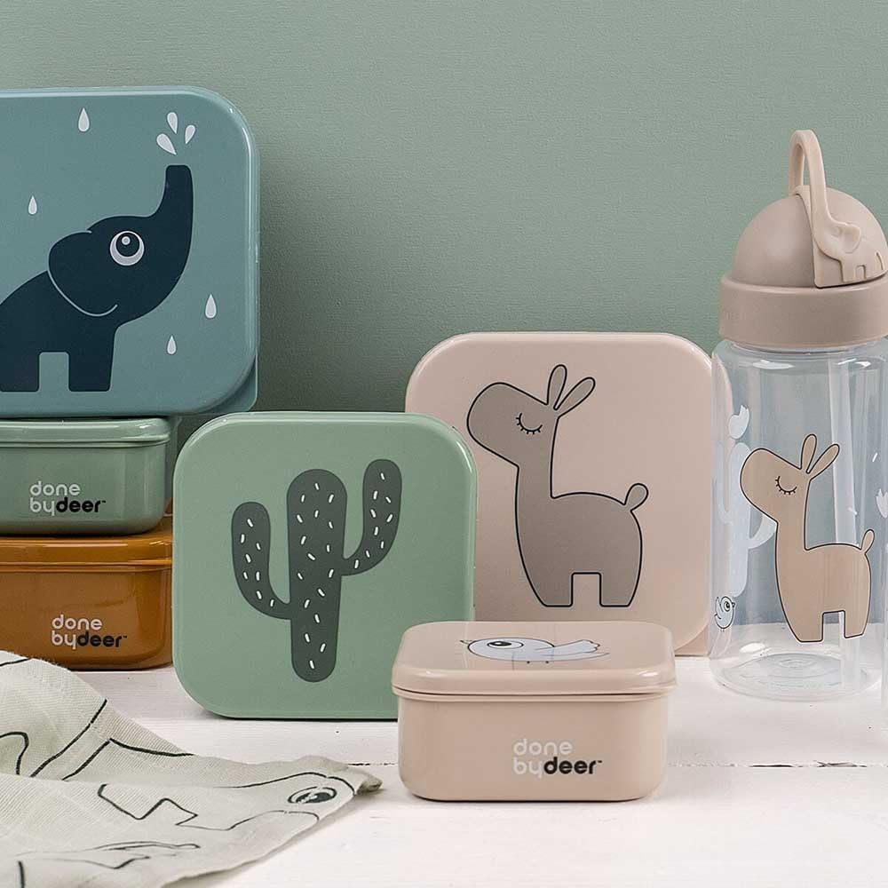 Lalee Sand Mix boîte Lot de 3 à goûter - Boîtes en trois tailles différentes - Matériau: Polypropylène, couvercle en polyéthylène de qualité alimentaire