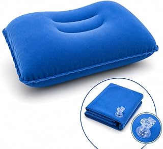 Stepalzz vexa Inflatable Camping Cushion Pillow for Travel, Office & Hiking, Portable Air Pillow for Neck & Lumbar Suppor... Price In India