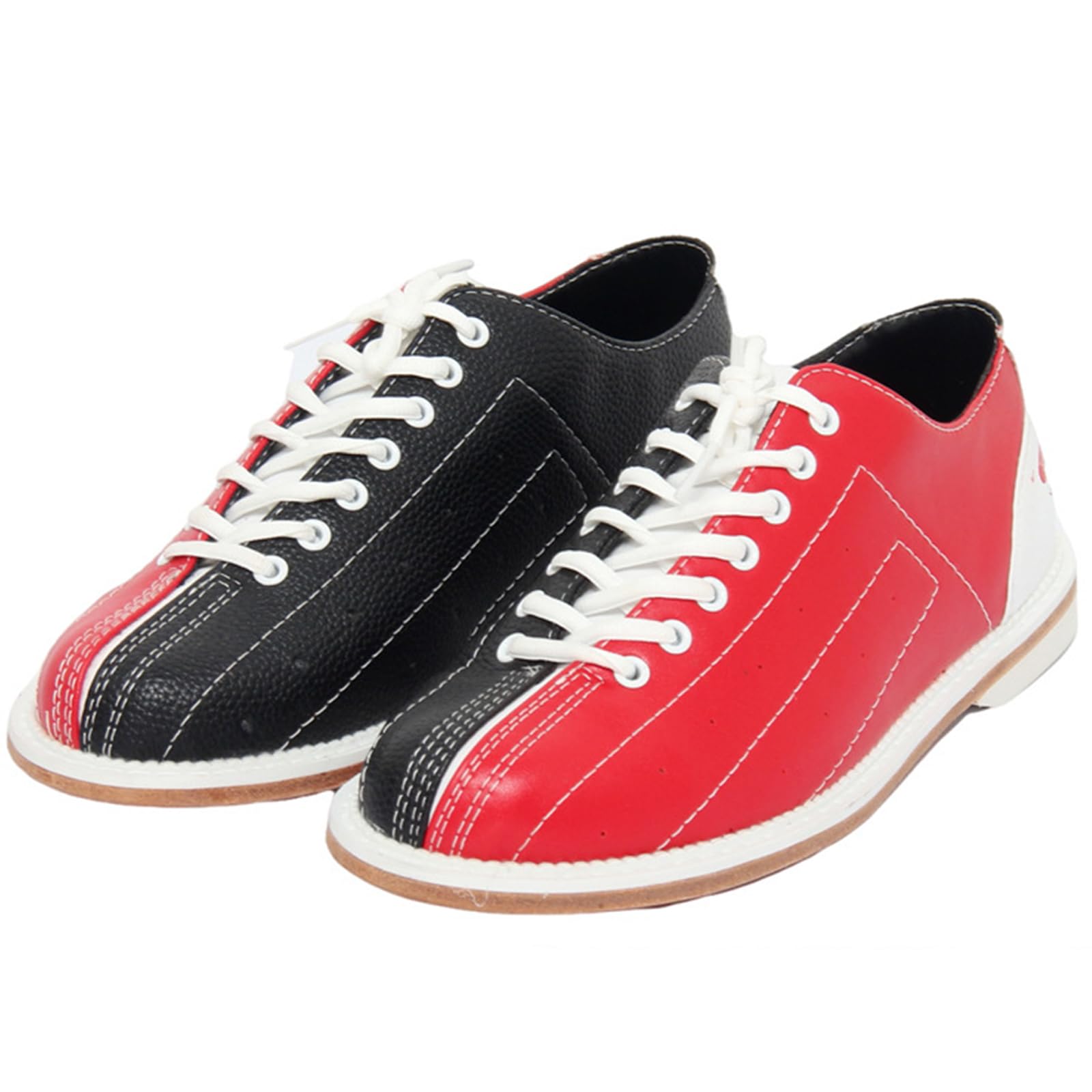 SDEQA Scarpe da Bowling Uomo, Scarpe Bowling con Lacci Donna, alla Moda Anti-Resistenza