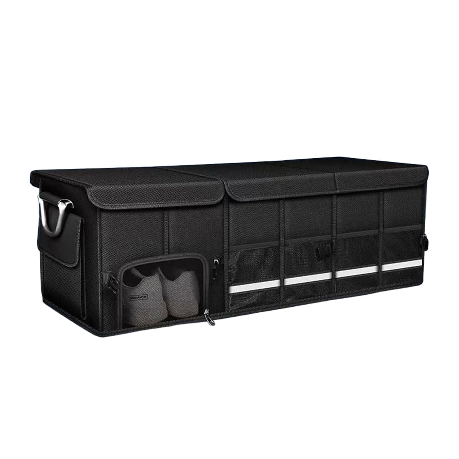 Organizador de Coche para Chrysler Grand Cherokee 2017-2023, Caja Plegable Maletero de Coche Impermeable Plegable con Tapa Plegable Aluminio,112L