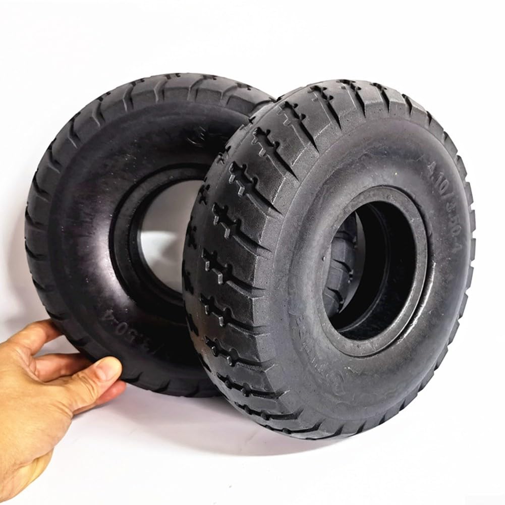 Pneumatico in gomma da 10 pollici, 4.10/3.50-4 Heavy Duty Tubeless a prova di foratura pneumatici per scooter elettrici, pneumatici per scooter per mobilità carrello 260 x 85 pneumatico solido