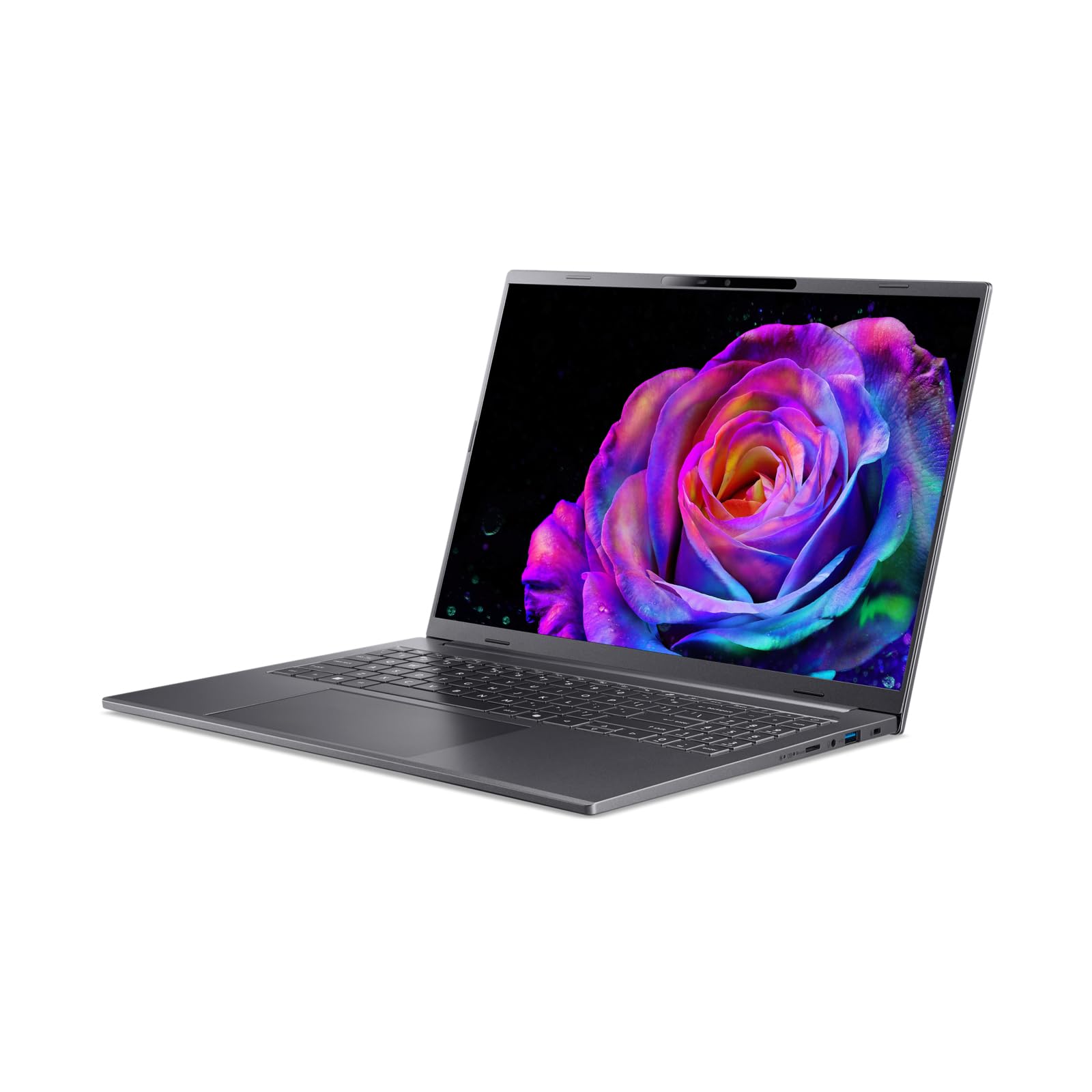Acer Aspire 16 AI Laptop | Display 16” WUXGA+ OLED | Intel Core Ultra 5-226V | 16 GB RAM | 512 GB SSD | Copilot+ PC | Windows 11 | QWERTY | PC Portatile IA
