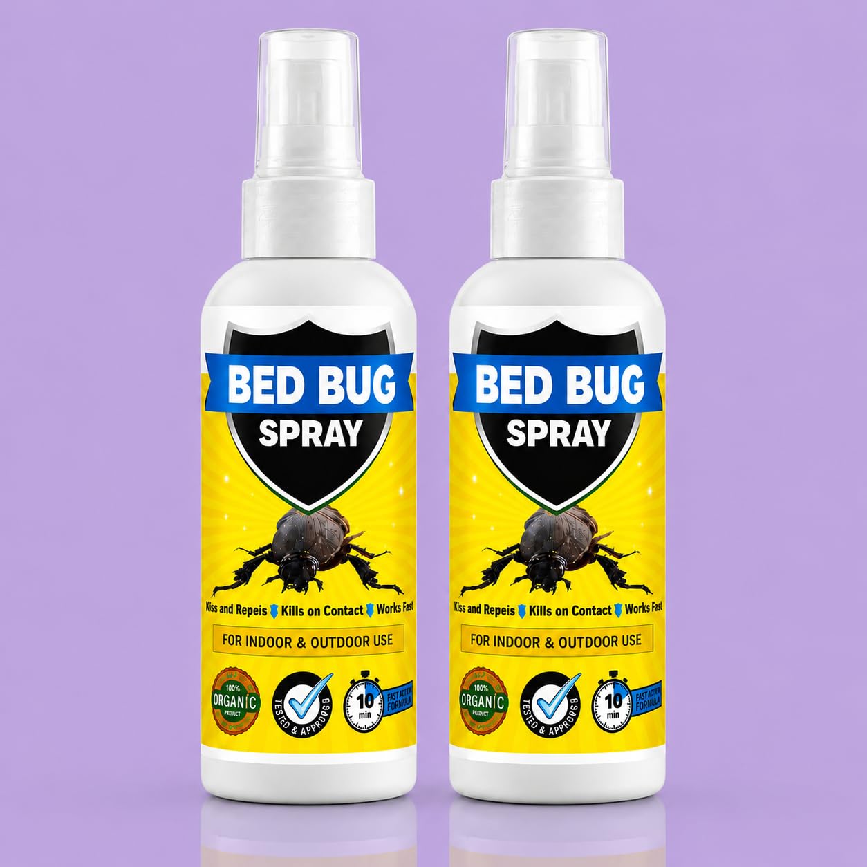 New Bedbug Spray 100ml | Powerful Bed Bugs Repel Spray for Bed, Mattress & Furniture | Organic Khatmal Repellent for Home | Pest Control pack of 02-image-8