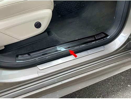 Miniatura 7 de Beautost para Benz nuevo GLS 450580 2020 2021 marco de puerta interior marco protector de placa de protección (Negro)