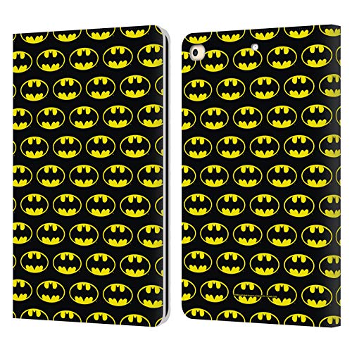 Coque Batman iPad 9.7 2018 étui cuir à rabat avec emplacements cartes et support vidéo