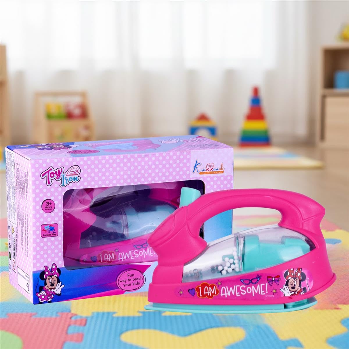Kriiddaank Minnie Mouse Theme Press Iron wth Lights & Sound for Kids | Fun & Educational Toy for Kids | Safe, Engaging & Interactive Play-image-16