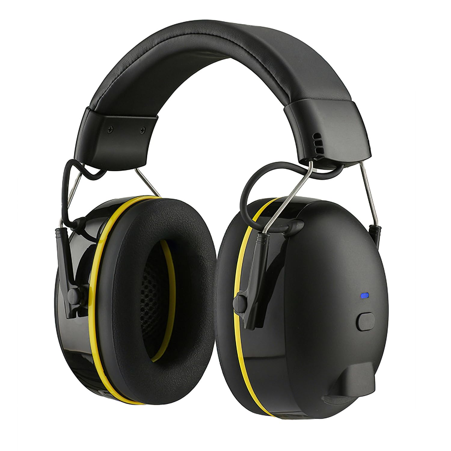 Casque anti bruit Bluetooth 5.4, 120 heures d'autonomie, haut-parleur HiFi/microphone intégré, rapport signal/bruit de 30 dB, protection auditive de sécurité idéale pour la tonte, le travail du bois