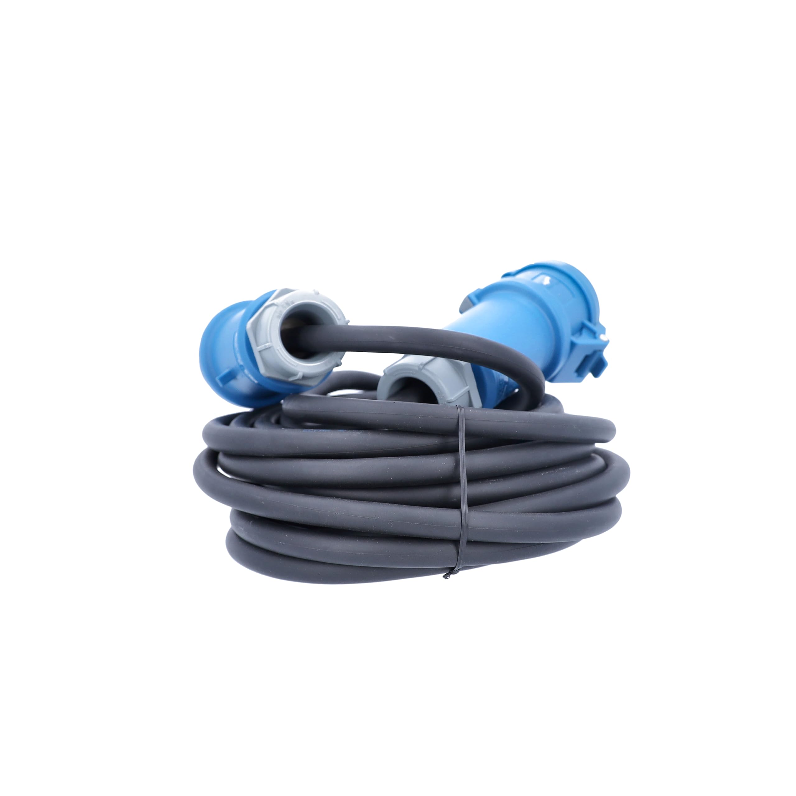 as - Schwabe Cables de extensión CEE de 10 m H07RN-F 3G6, Enchufe CEE y acoplador CEE 230V/32A/3-polig/6h, Cable de extensión CEE para Exteriores Fabricado en Alemania, IP44, Negro, 63281