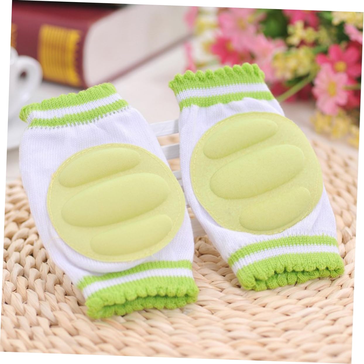 WRITWAA Toddler Kneepad Set 1 Set 4 Pairs Soft Sponge Kneepads for Babies Crawling and Kneeling Protection