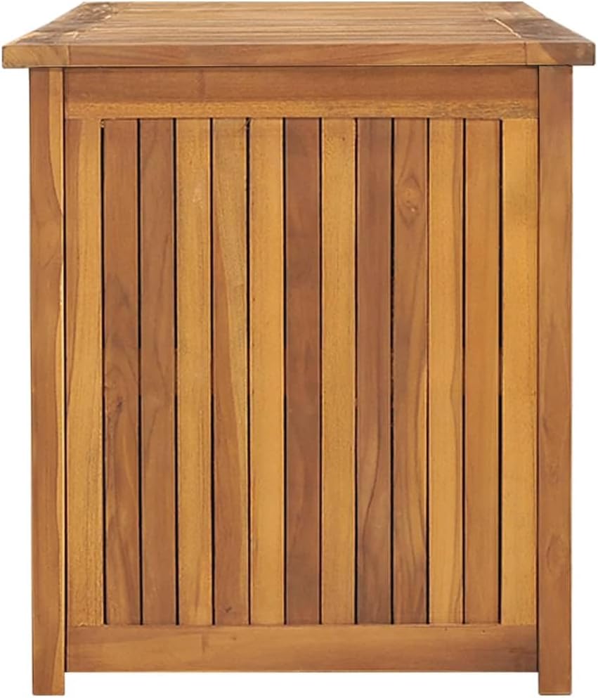 Patio Box 59.1"x19.7"x21.7" Solid Wood Teak, Patio Storage Boxes