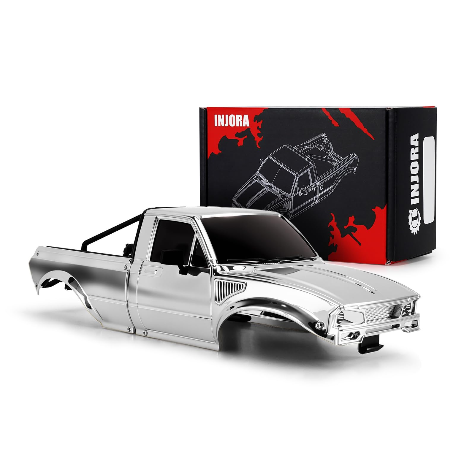 Amazon.co.jp: INJORA IR60ピックアップハードボディシェル 1/18 TRX4M