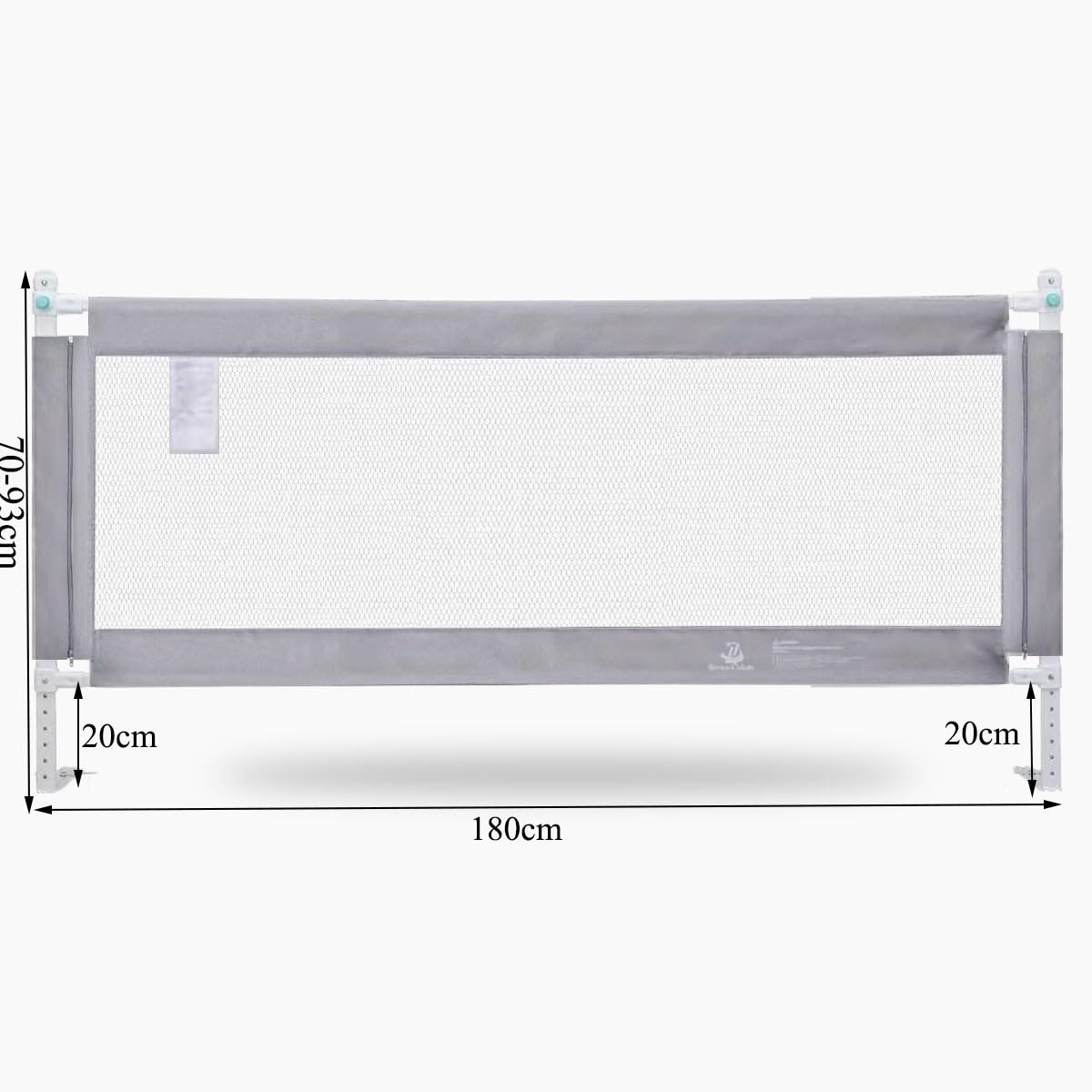 Seven Colors Bed Rails for Toddlers 180cm Bed Guard for Double/Single Bed Safety Rail for Queen/King Super King bed Extra Long Sleep Rail Bed bumber Bed Fence 1 Side - Image 2