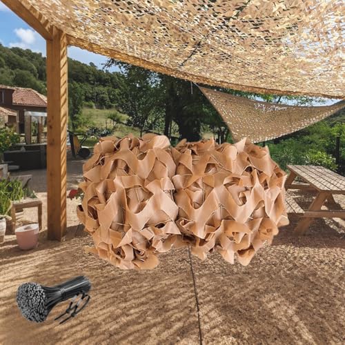 Genérico Red De Sombra Exterior, Toldos Terraza Red De Sombra De Jardín, Malla De Camuflaje Red De Camuflaje Protección Solar Toldos(5x5 M)