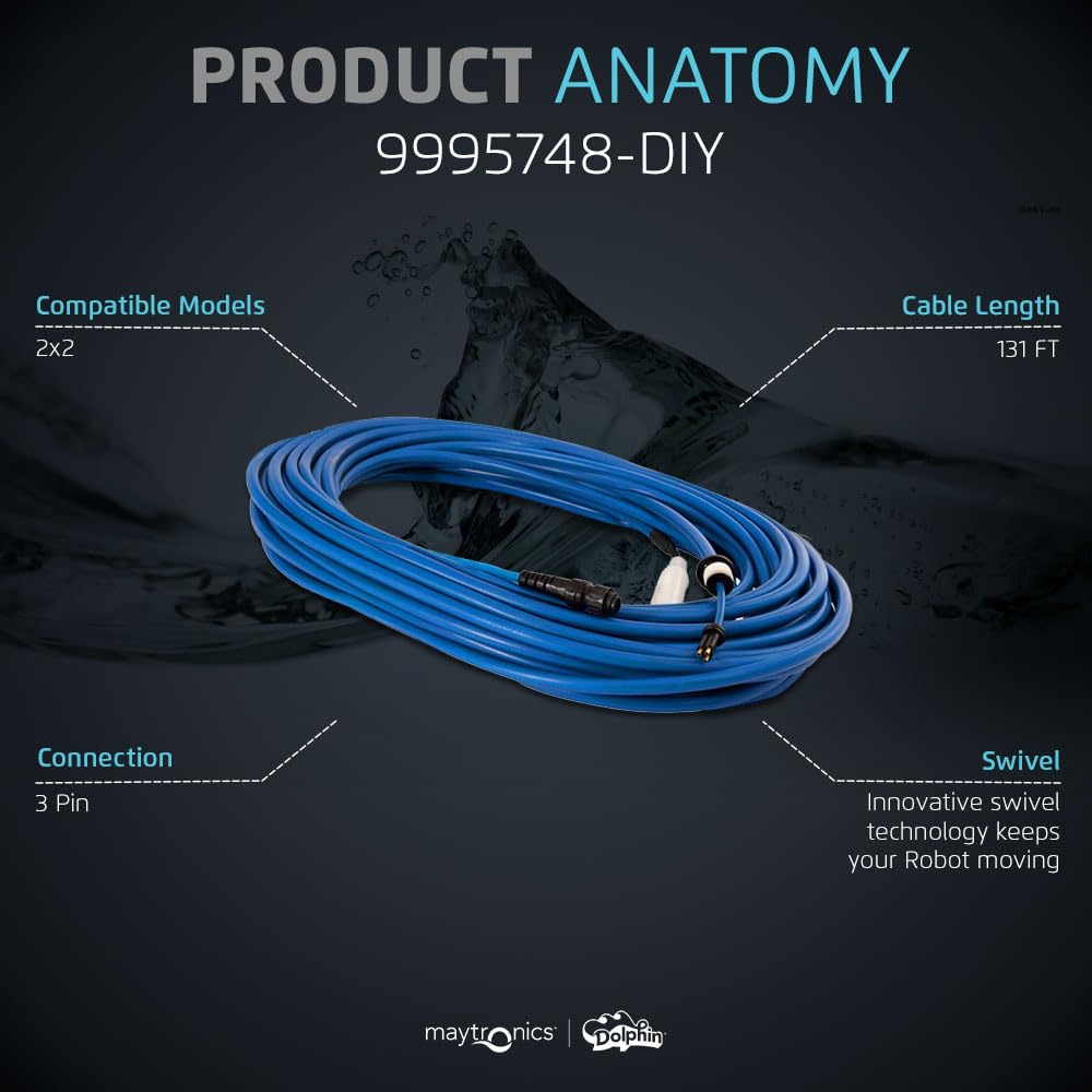 Amazon.com: Dolphin Genuine Replacement Part — Durable 131 FT Blue 