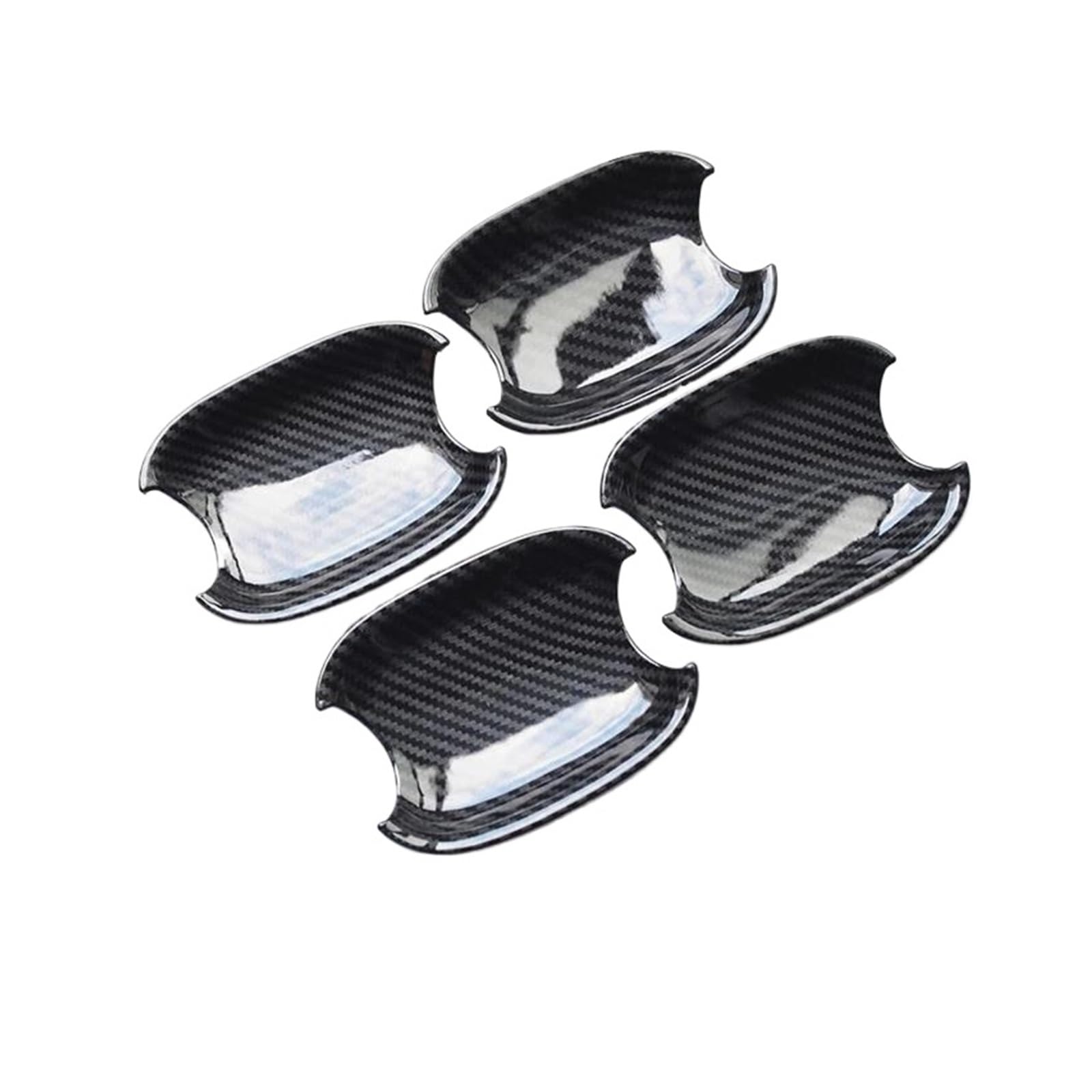 MTVTFECEWG Car Door Handles Decoration Cover Trim Doorknob Door Bowl Covers for A4 B8 2009-2016 Q3 2013-2018 Q5 2009-2016 (Door Bowl)
