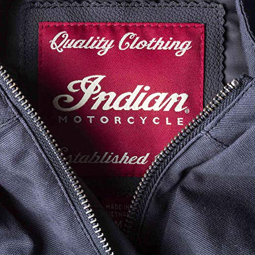 Indian Motorcycle Men's Casual Retro Waxed Cotton Vest, Black - M #TOP5