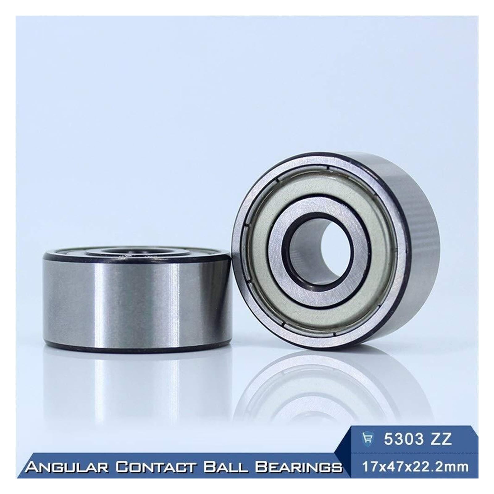 Aspectos, 5303 ZZ Rodamiento 17x47x22,2 mm (1 PC) Rodamientos de bolas contacto angular axiales doble hilera 5303ZZ 3303 3056303