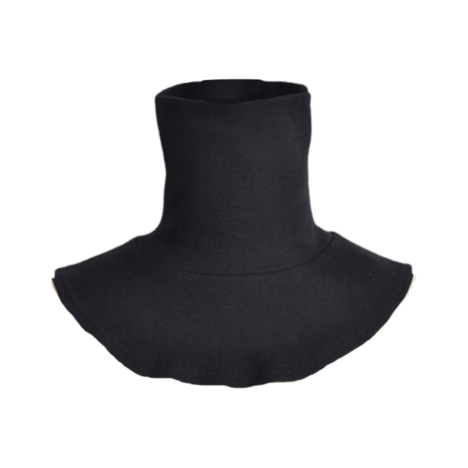 Chenweiwei Lcuiling-Detachable collar Women Men Dickey False Collar, Turtleneck Detachable Cotton Fake Collar Half Top High Loop Scarf Fashion and all-match (Color : Black)