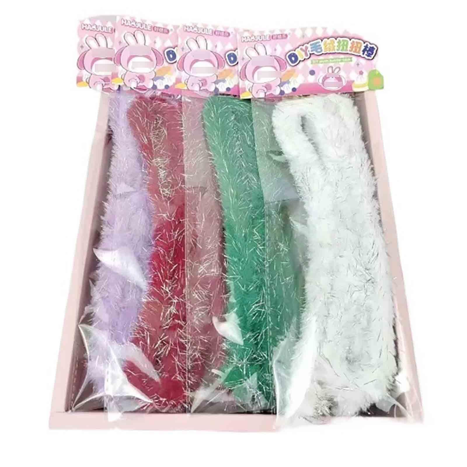 Macarons Scovolini Ciniglia Asilo Scovolini Colorati Per Lavoretti Inodore Forme Versatili Pipe Cleaner Fiore Kit Per Fermagli Per Capelli Ornamenti Ciondoli(Extra Thick-20pcs)