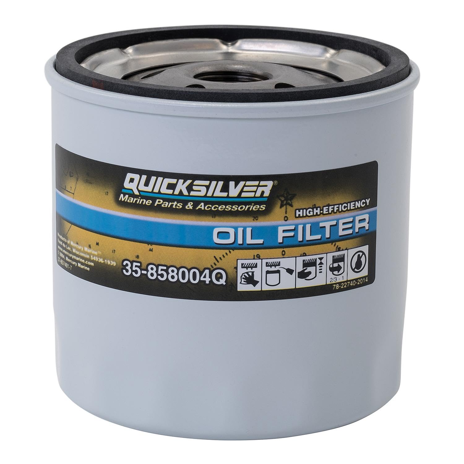 858004Q High Performance Oil Filter for MerCruiser Sterndrive and Inboards Engines