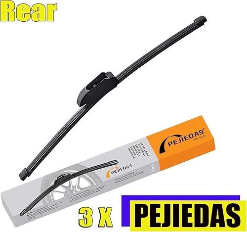 Miniatura 3 de PEJIEDAS Juego de limpiaparabrisas delantero de 26 pulgadas + 18 pulgadas + limpiaparabrisas trasero de 9 pulgadas para Hyundai Veloster 2012-2017,