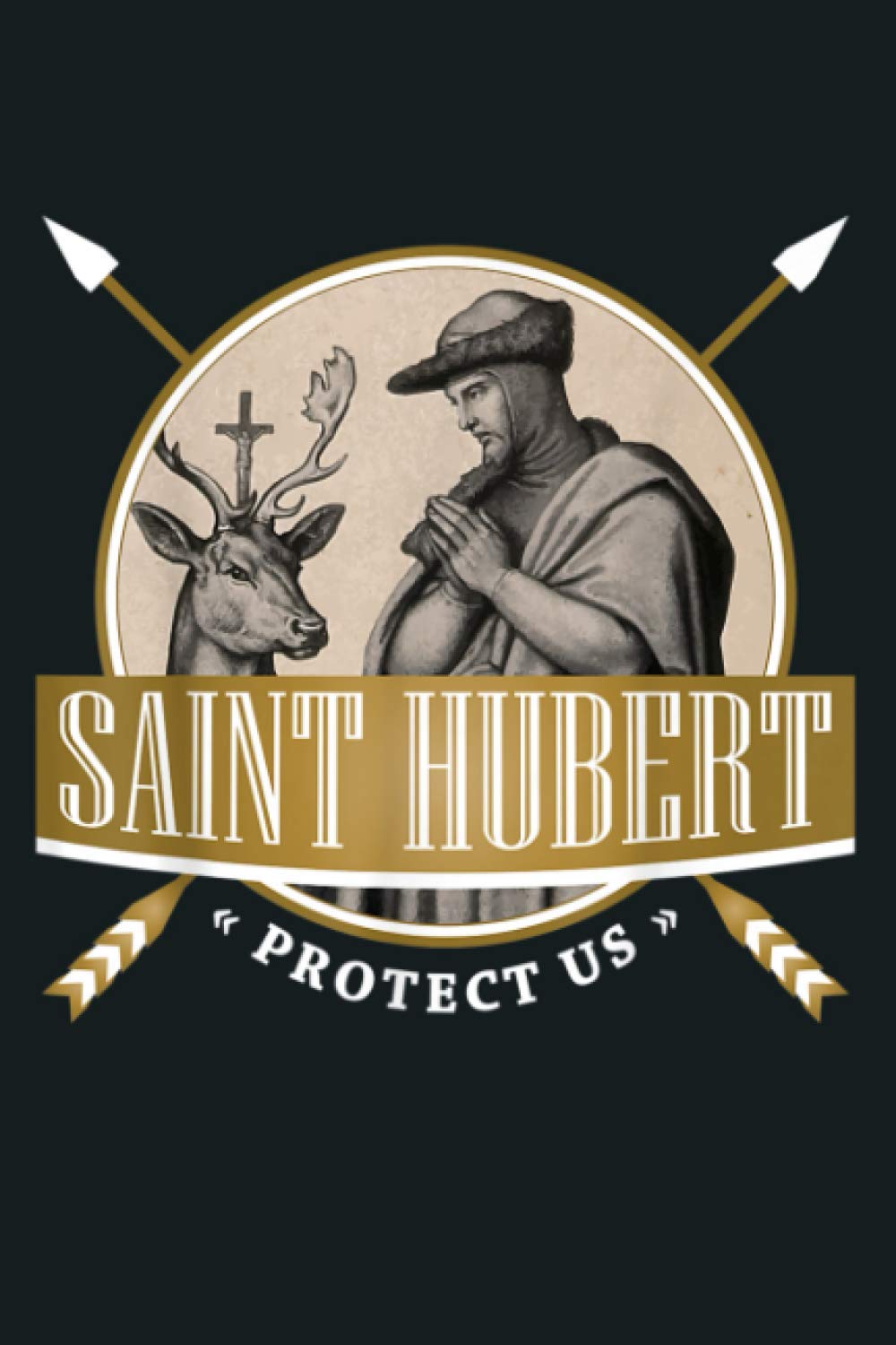 St Hubert Hubertus Patron Saint Of Hunters Bowhunter: Notebook Planner - 6x9 inch Daily Planner Journal, To Do List Notebook, Daily Organizer, 114 Pages