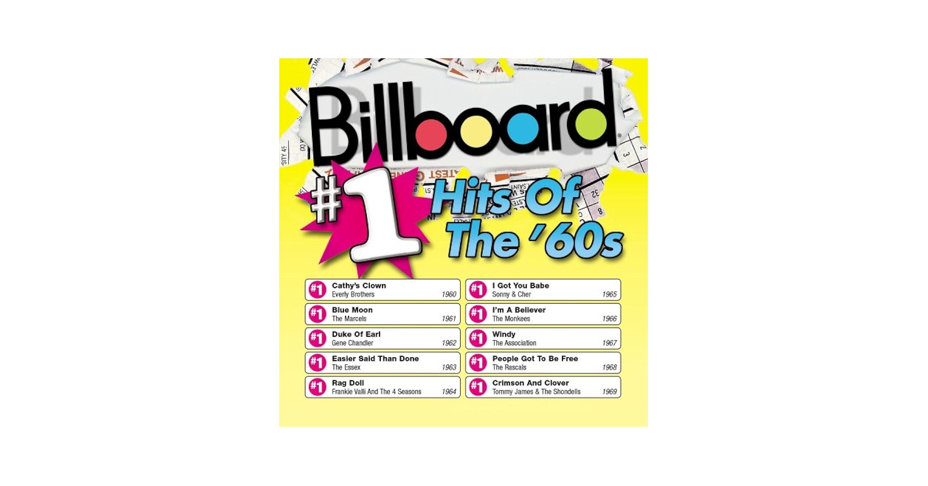 アート・デザイン・音楽 Billboard Top 10 Album Charts 1963-1998 アート・デザイン・音楽 Billboard Top 10 Album Charts 1963