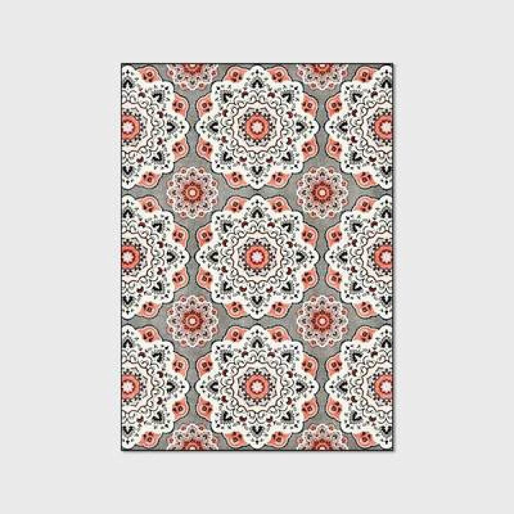 Dywany salon dywaniki świeży styl kwiaty pomarańczowy biały szary antypoślizgowy bardzo duży średni wystrój domu dywaniki podłogowe 140 x 200 cm