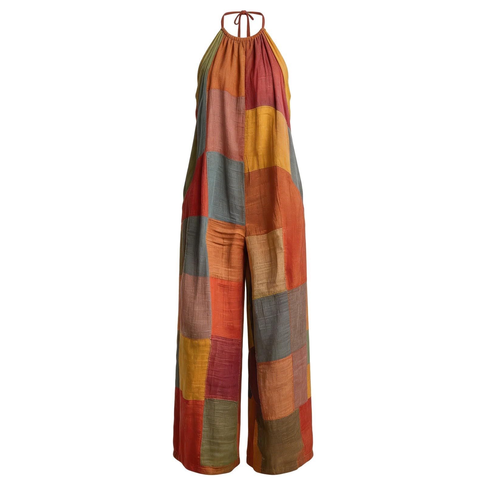 Mono de verano para mujer, con cuello en V, tirantes