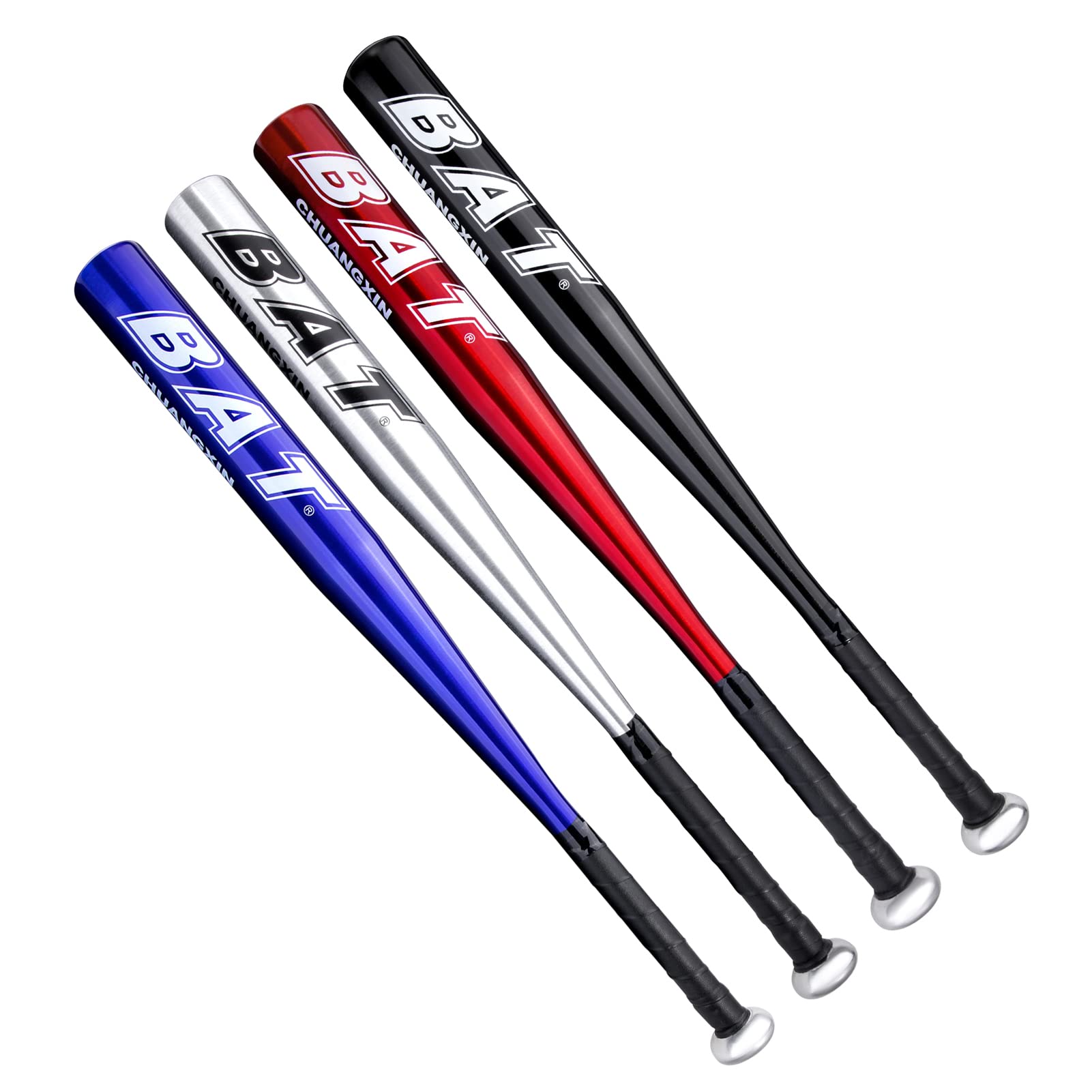 34 Pulgadas más Grueso 86,4 cm Bate de béisbol de aleación de Aluminio Varilla Antideslizante Bate de Goma para la práctica de formación para Adultos Adolescentes Negro Rojo Azul Plata para Elegir