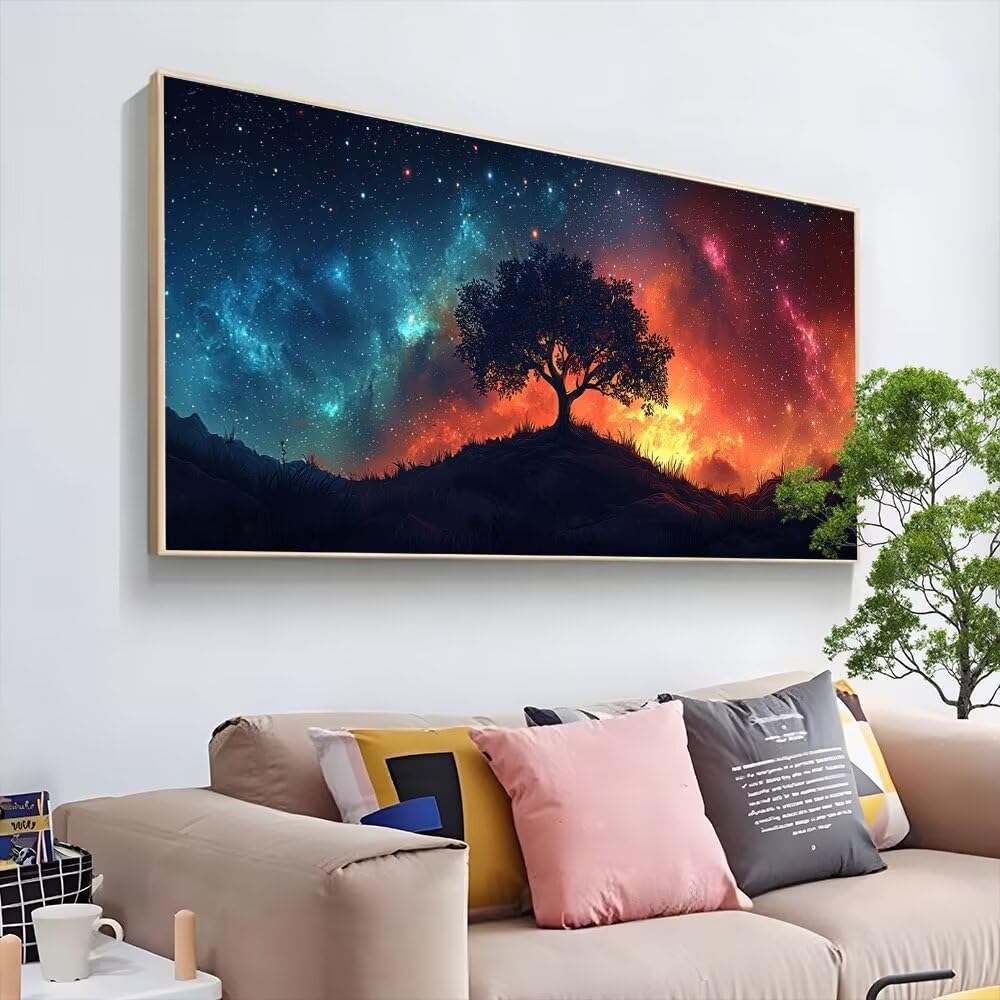 Diamentowe drzewo malarskie, 5D DIY diamentowy zestaw do malowania diamentowego Aurora, zestaw do malowania diamentowego dla dorosłych, diamentowe malowanie dla dorosłych, do dekoracji ścian, prezent
