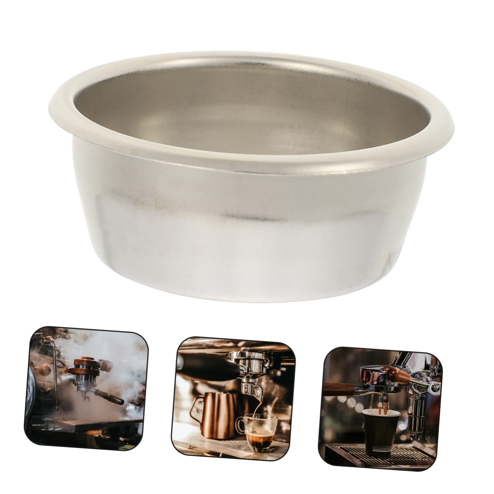 Housoutil 5piezas Filtro De Café Inoxidable Para Espresso Canasta De Café Reutilizable Para Cafeteras Accesorio Práctico y Ecológico y Uso Diario
