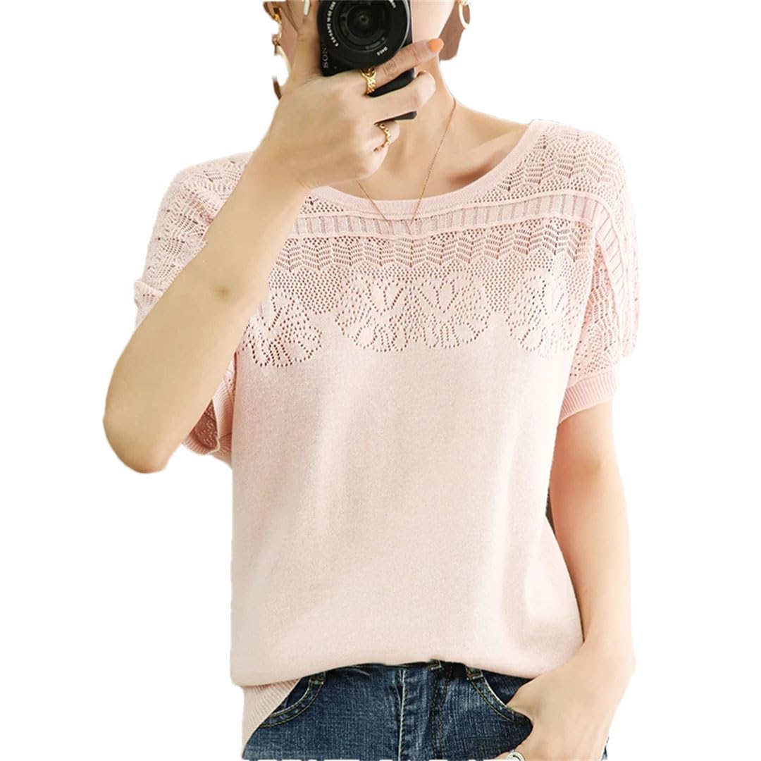 Maglia intima da donna a maniche corte con scollo rotondo