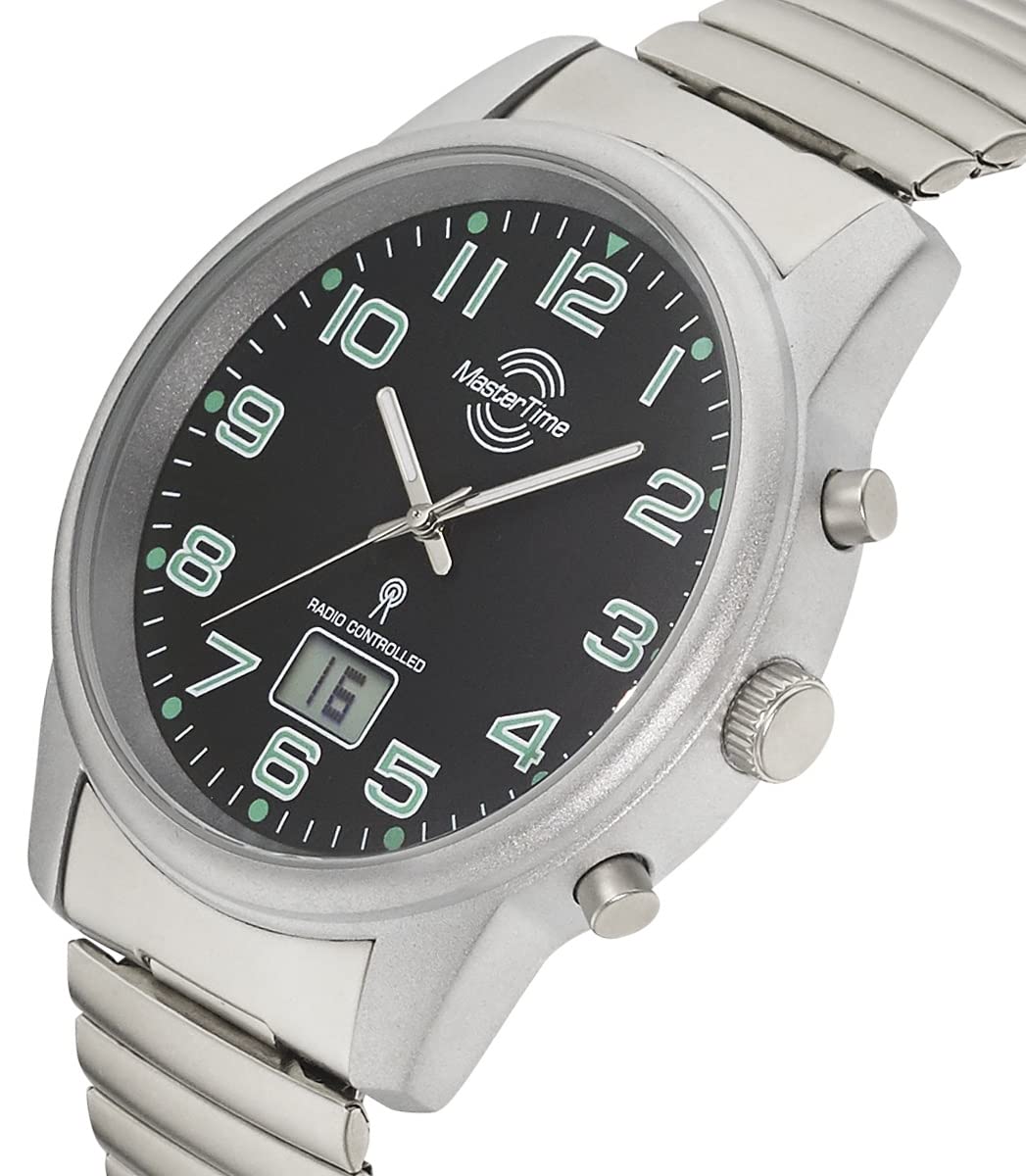 Master Time Funk Quarz Herren Uhr Analog-Digital mit Edelstahl Armband MTGA-10763-22Z