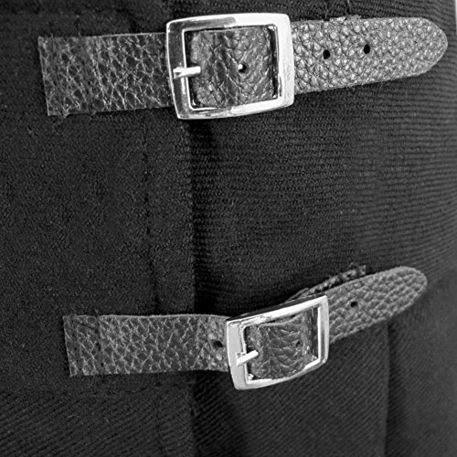 Womens Black 23 inch Plaid Kilt Skirt Size US 63