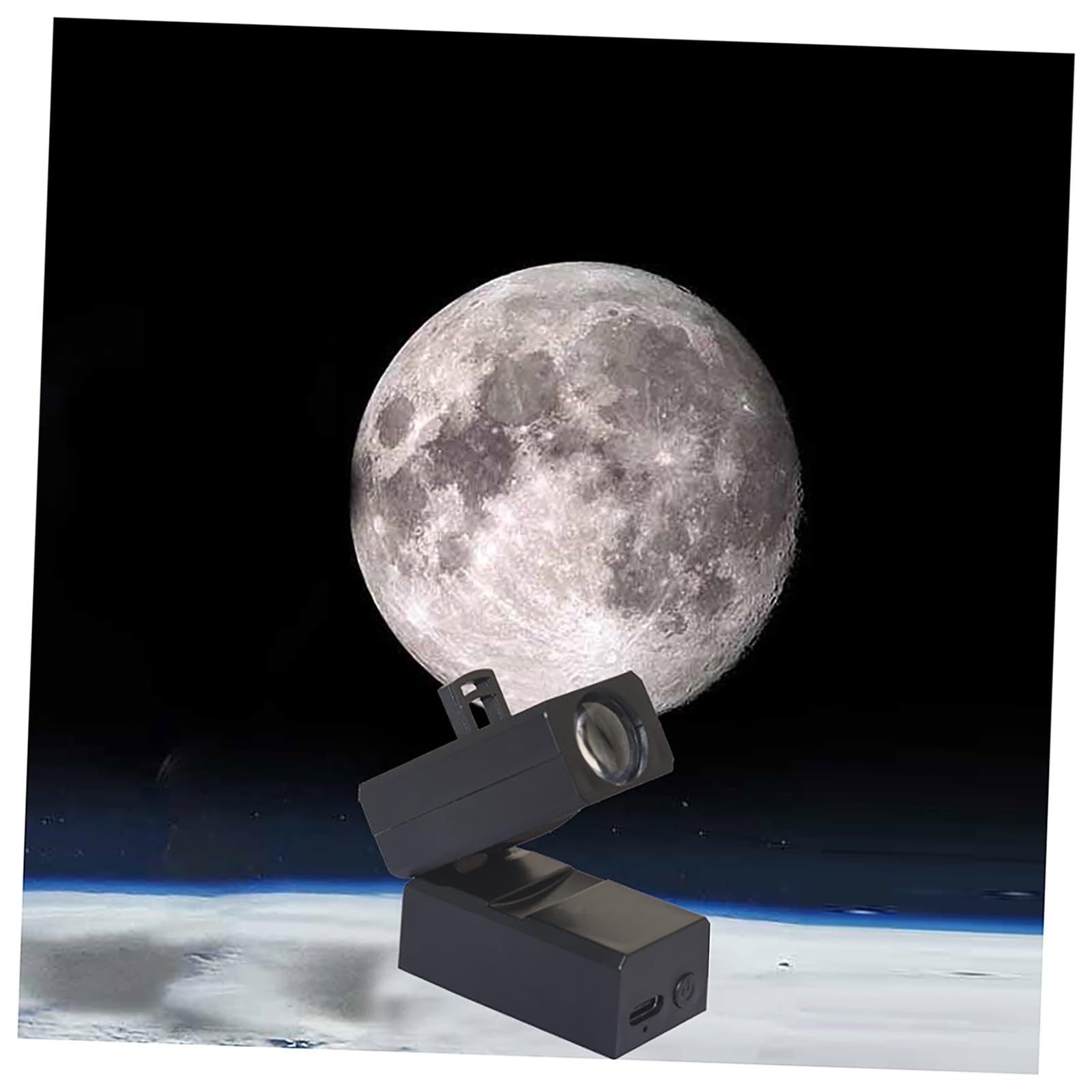 高品質フローライト 月型カービング　 艶＆透明感抜群◎ Amazon.co.jp : 地球月投影ランプ惑星プロジェクター Usb 充電式背景