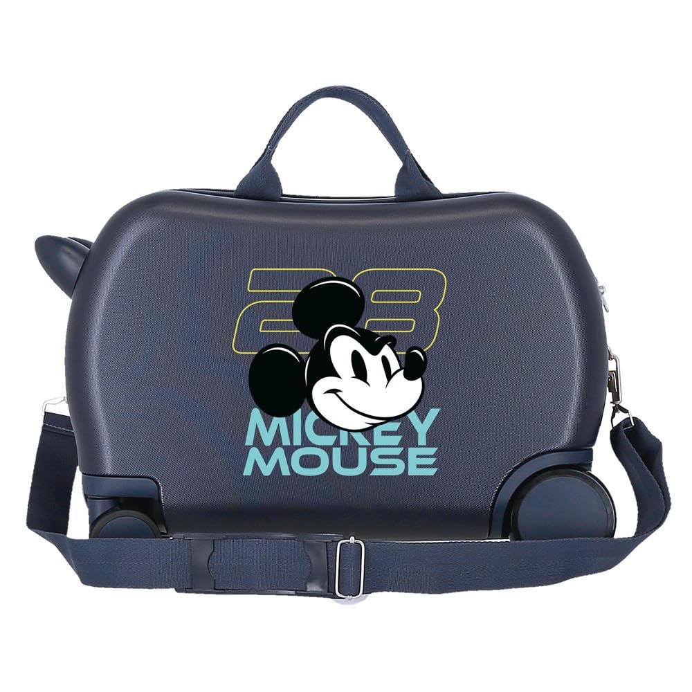 Disney Joumma Bags - Valigia per bambini realizzata in ABS, materiale rigido e leggero, ruote doppie, chiusura a combinazione laterale, motivo: Topolino Minnie e ro, Racing Crew, Talla única