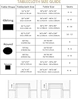 Vista 7 de Stripe Outdoor Tablecloth Water Resistant Polyester Fabric Table Cover with Zipper Umbrella Hole for Garden Patio Tabletop 60Inch Round,Black