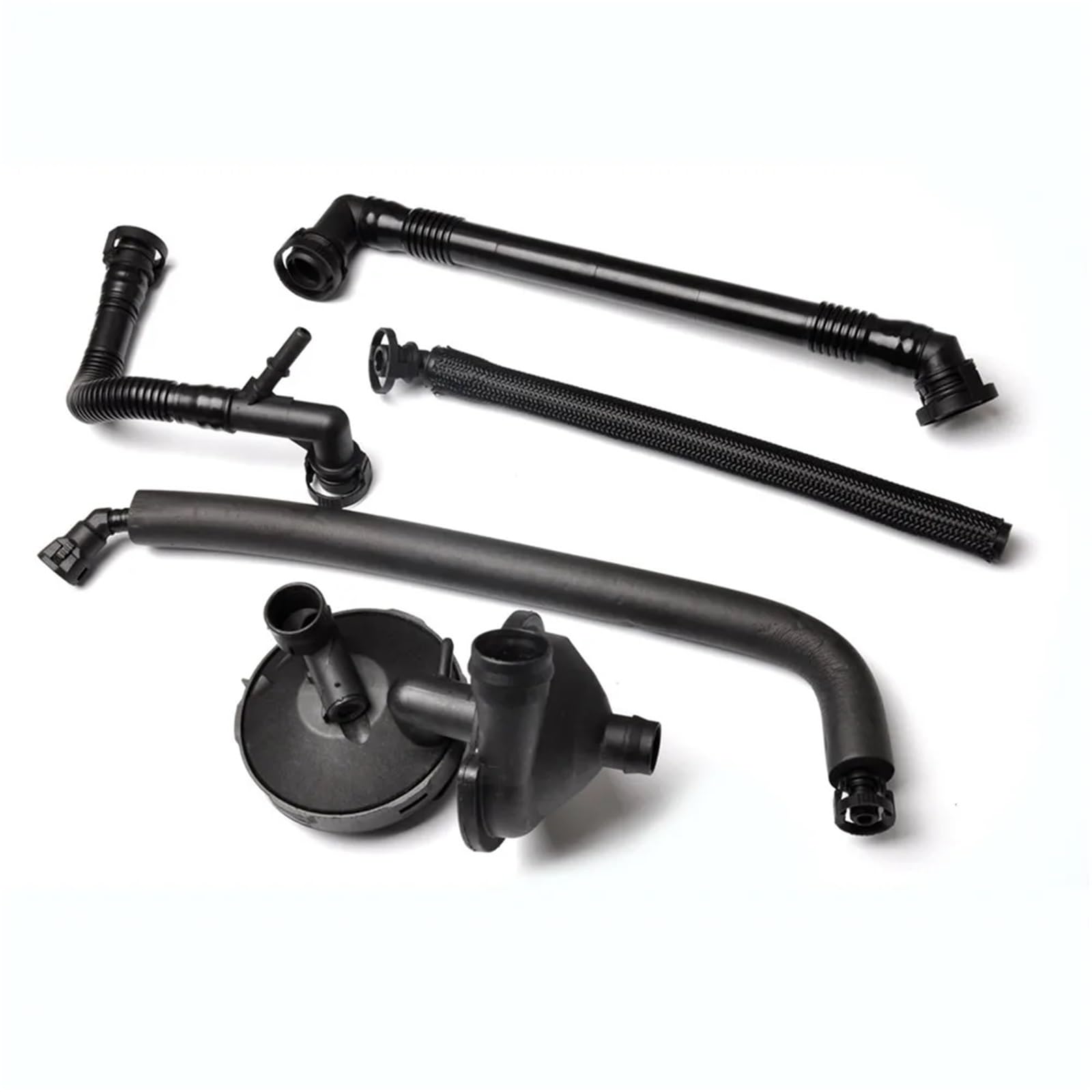 Engine Oil Separator Oil Separator Hose Kit Fit for BMW E46 325i 330i 325Xi 330Xi 01-05 11617501566 11617504535 11611432559