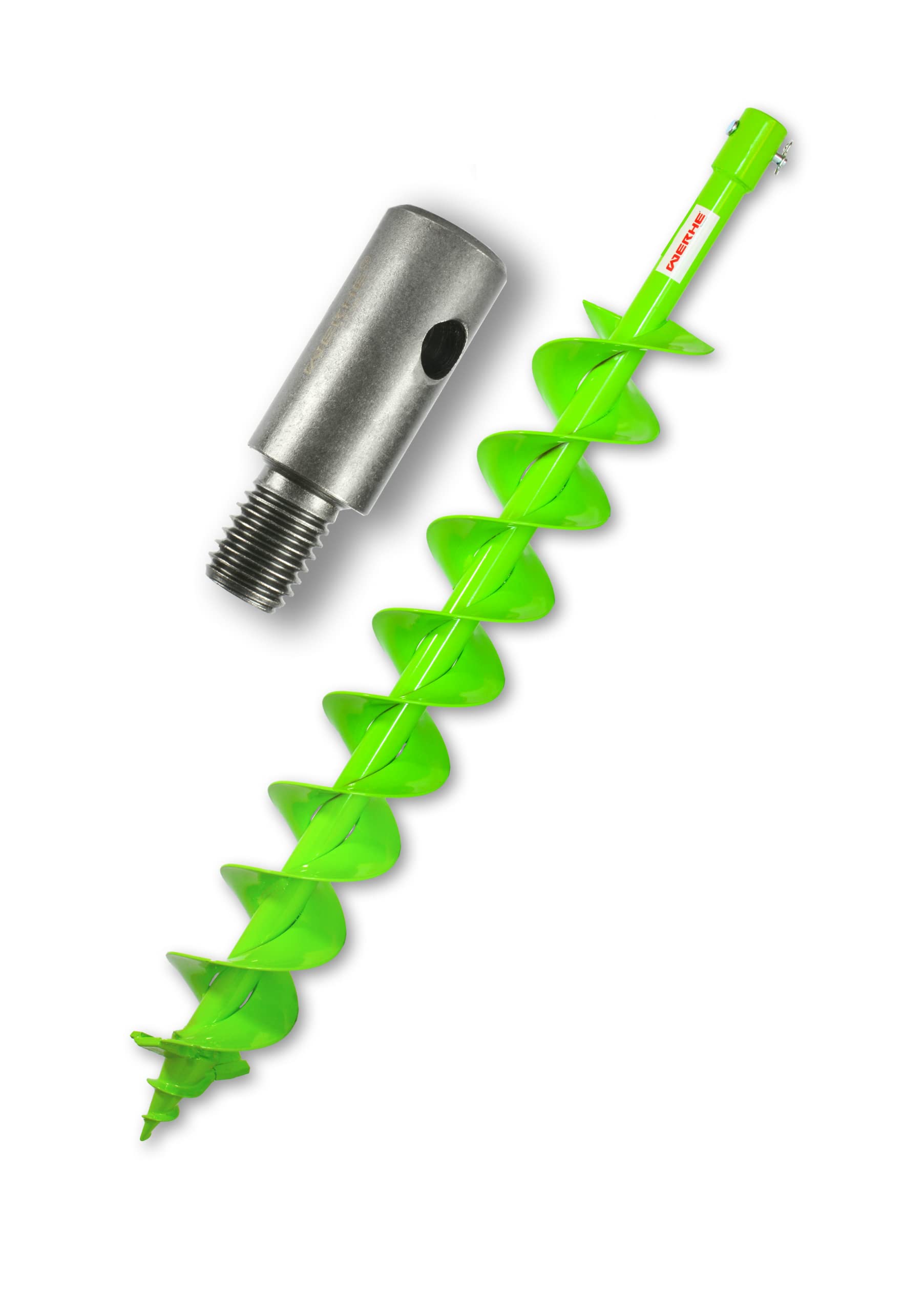 WERHE świder ziemny do wiertarki, Ø 80 mm, podwójna spirala, z M14 adapter | precyzyjny grot, wysoka trwałość, długa żywotność, także jako mieszadło do zaprawy do wykorzystania