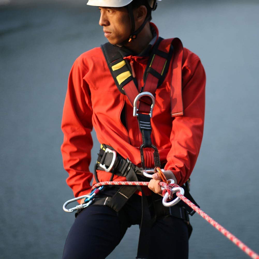 SwaYve Cinturón de Seguridad para Trabajos a Gran Altitud, Arnés de Construcción para Escalar Árboles, Escalar Montañas, Rescate Contra Incendios, Dispositivo de Protección de Seguridad para Aventuras