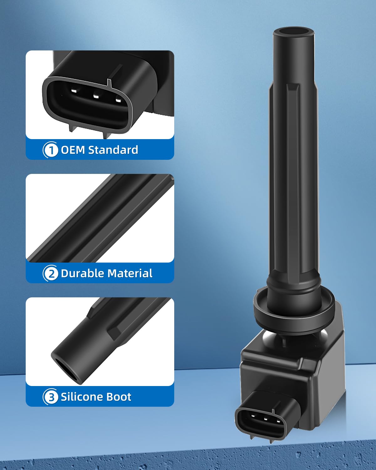 ECCPP Ignition Coil Coils&iridium Spark Plugs UF562 for Suzuki 2006 2007 2008 Grand Vitara V6 2.7L set of 6