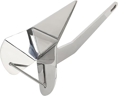 Miniatura 5 de SCITOO Anclaje de barco 316 Anclaje de triángulo de acero inoxidable 22.0 lbs22LB Anclajes marinos