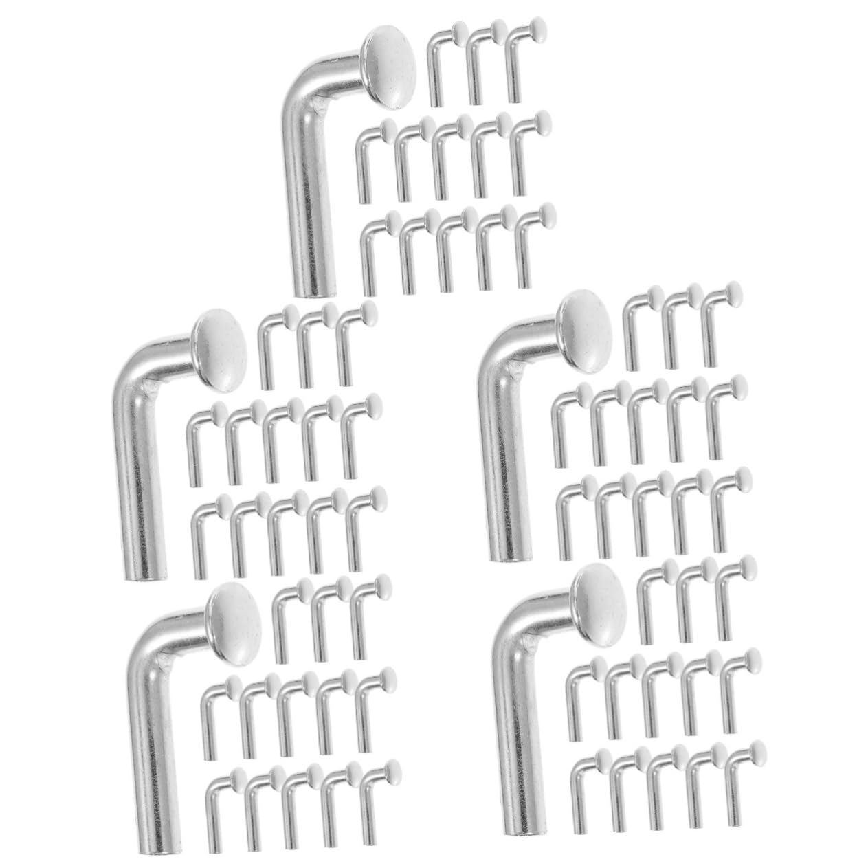 MUCKLILY 175pcs Heavy-Duty Pallet Rack Safety Pin Shaped Drop for Warehouse Storage Easy Installation Wear-Resistant Accessories for Racking Systems