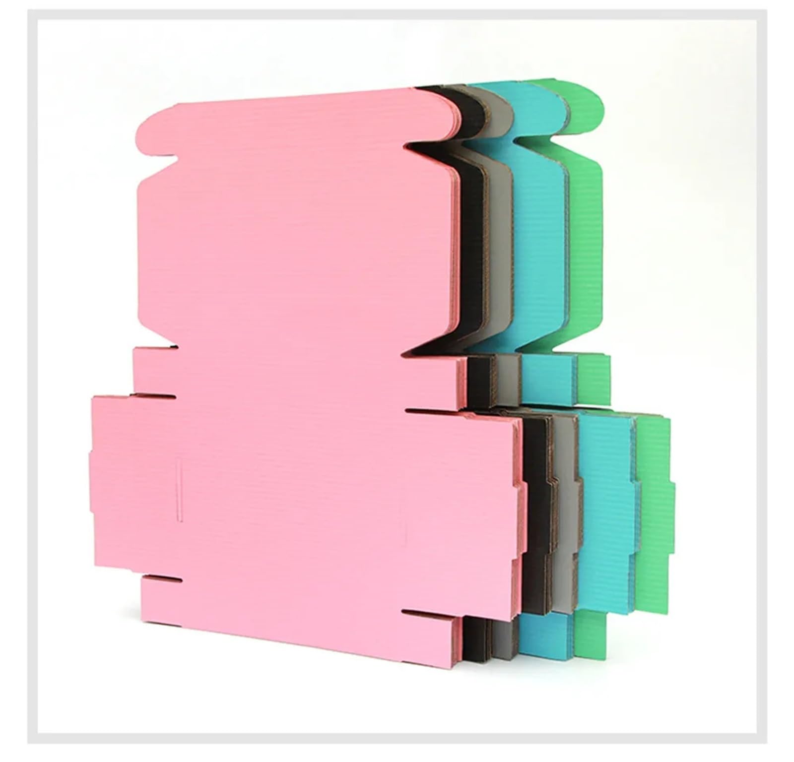 Scatole postali piccole da 20 pezzi Per l'Imballaggio | Scatole da imballaggio in cartone ondulato for piccole imprese artigianali e scatole di immagazzinaggio(Pink)