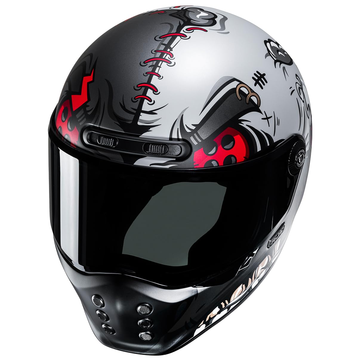 HJC Helmets V10 Vatt Unisex kask motocyklowy na całej długości - dla dorosłych (1 sztuk)