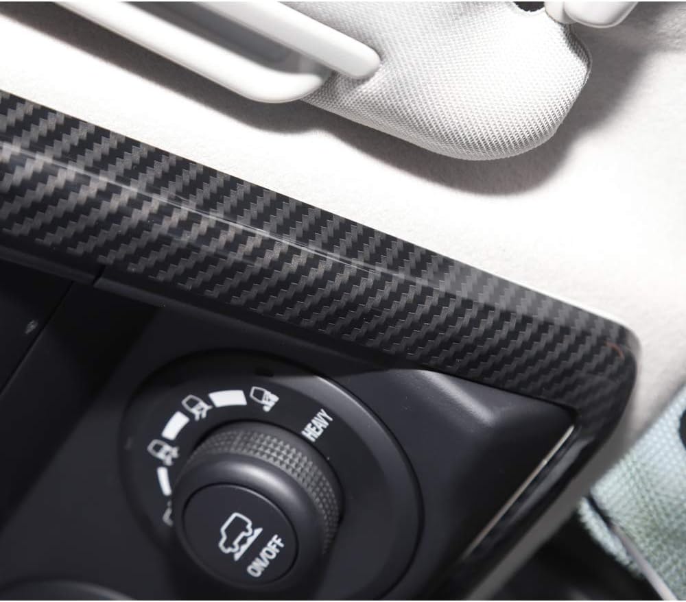 Voodonala for 4runner Reading Light Lamp Frame Decoration Trim for Toyota 4runner SUV 2010-2019 TRD (Carbon Fiber Grain)
