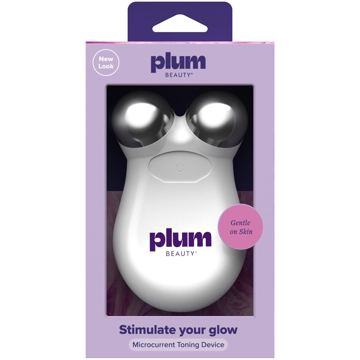 Plum Beauty Microcurrent Toning Device – Skin Tightening & Face Contour Massager, Self-Care Gifts for Women