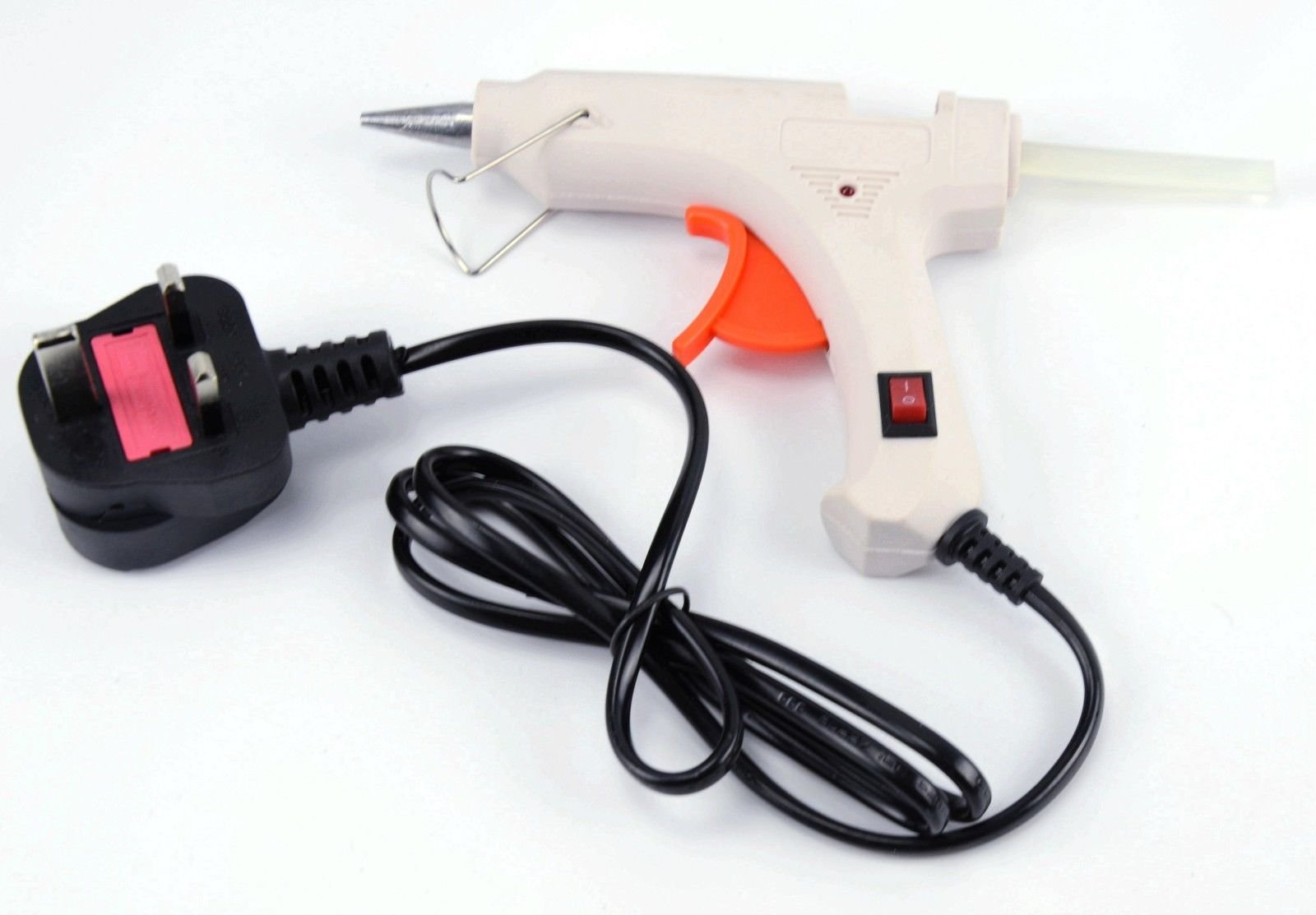 20W Hot Melt Glue Gun Electric 7mm x 100mm Adhesive Glue Sticks Craft DIY Mini (Glue Gun ONLY)