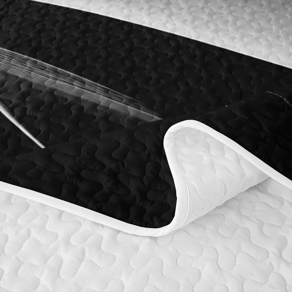 Homewish Set copriletto trapuntato a righe sfumate king size